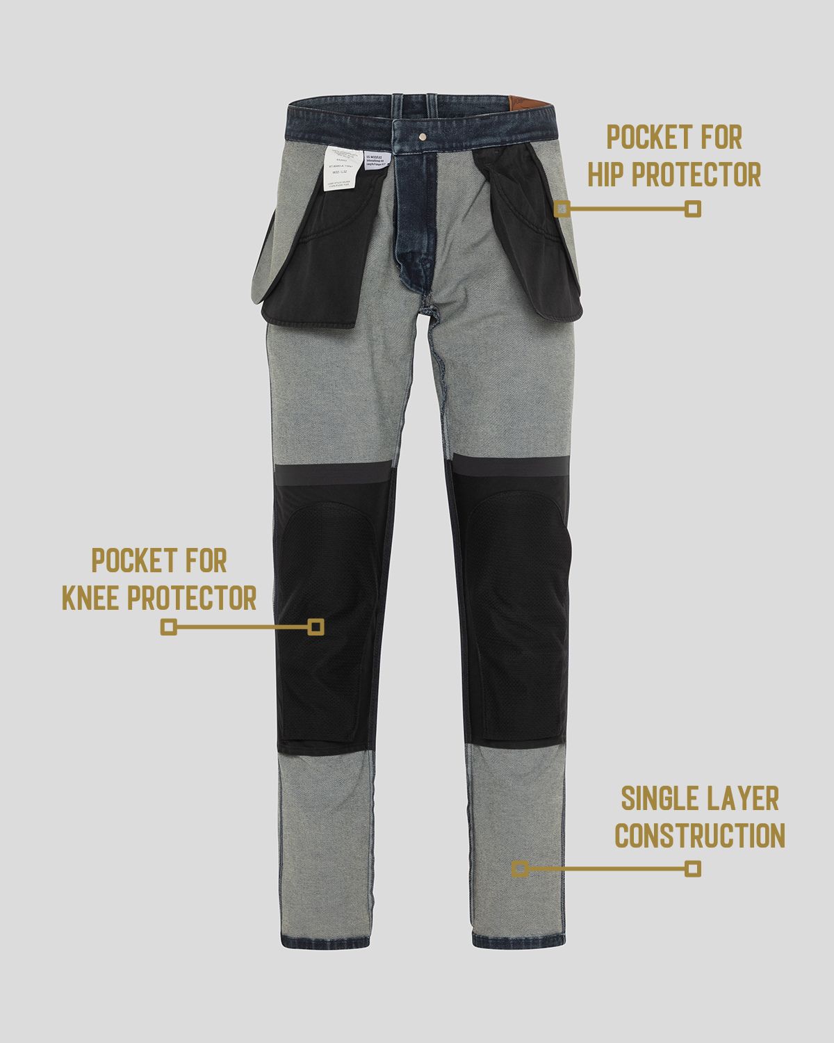 ROKKERTECH Tapered Slim Mid Blue