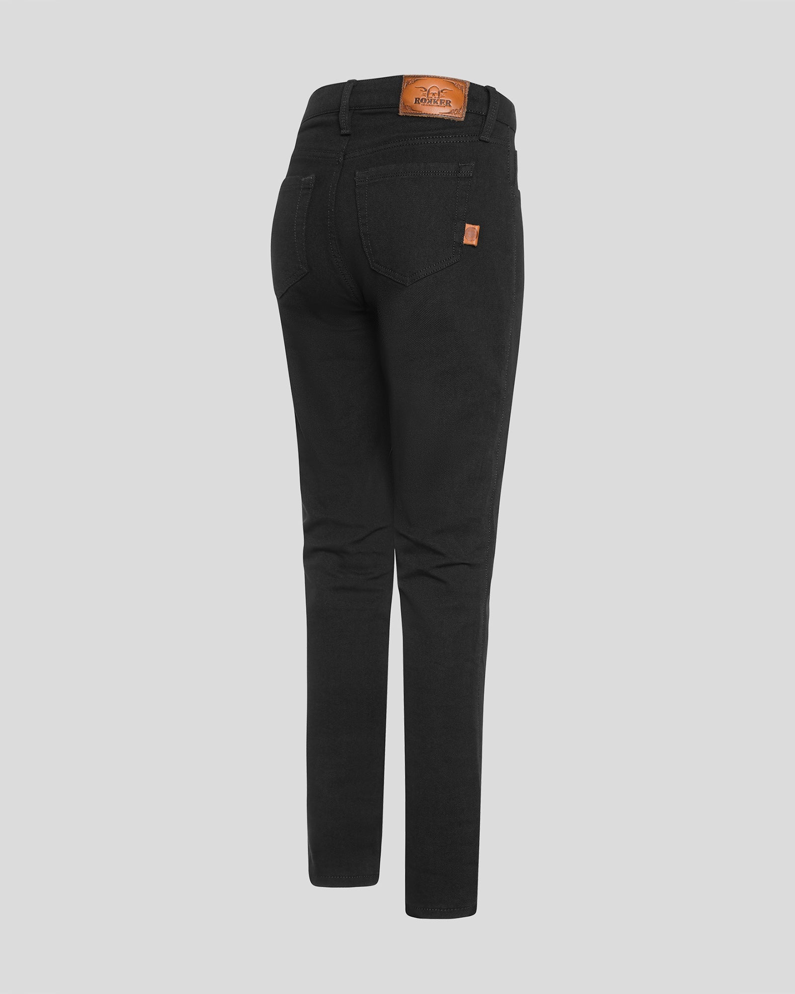 ROKKERTECH Mid Waist Slim Black
